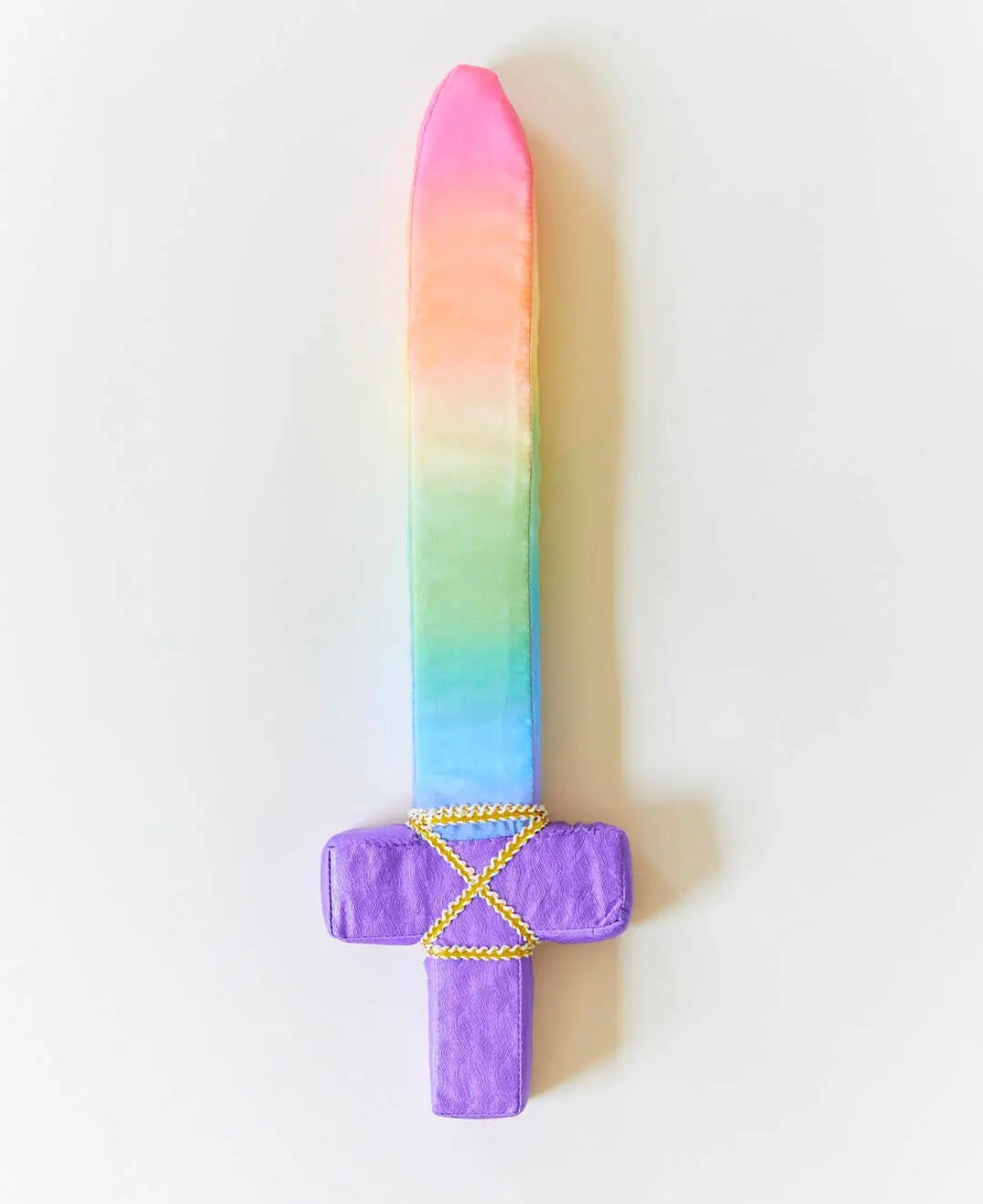 Soft Sword, Pastel Watercolor Rainbow Silk Design, Dress Up Pretend Play Silk Soft Sword - Alder & Alouette