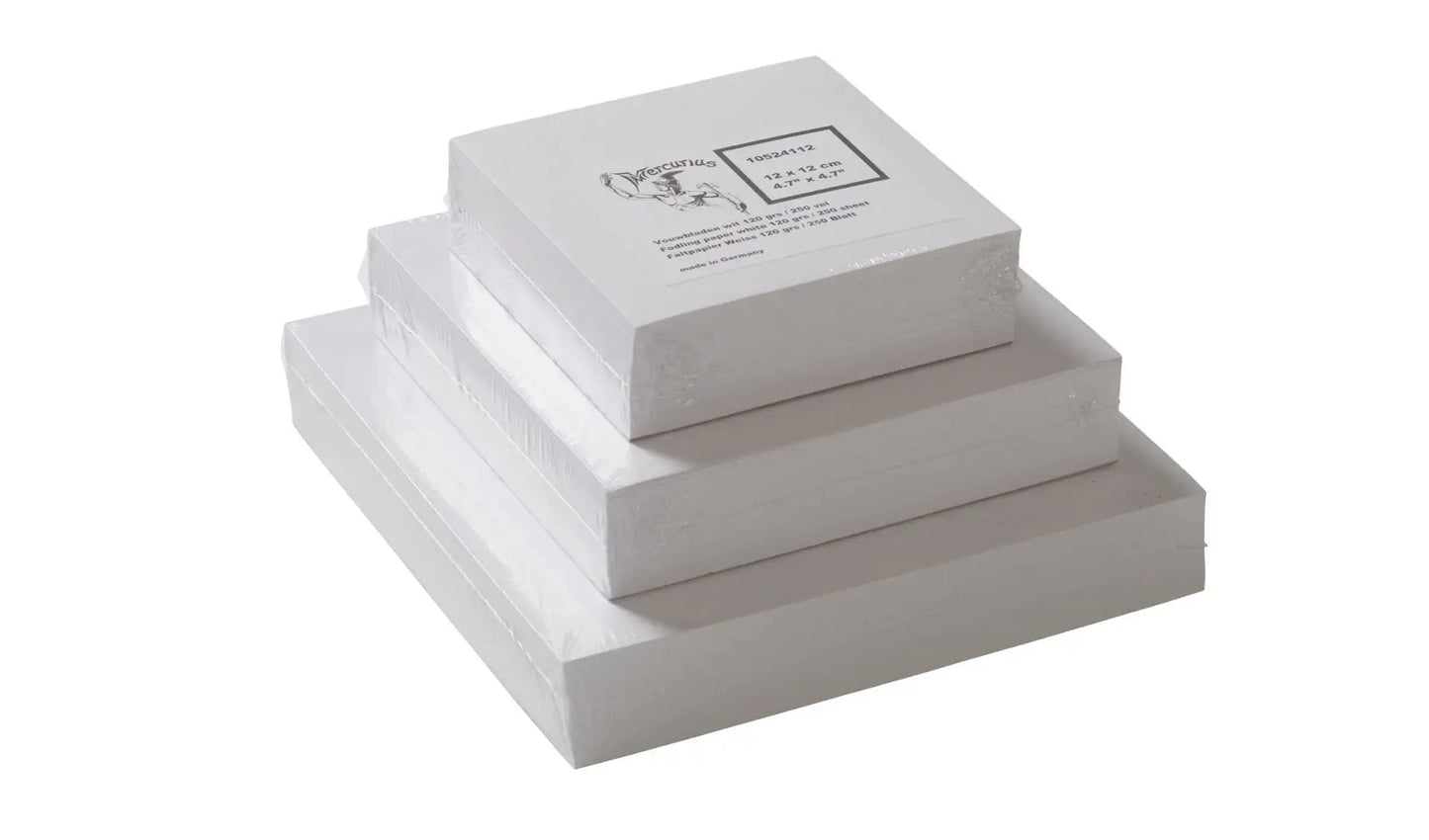 Square Folding Paper 120 g - White - 250 sheets Folding paper - Alder & Alouette