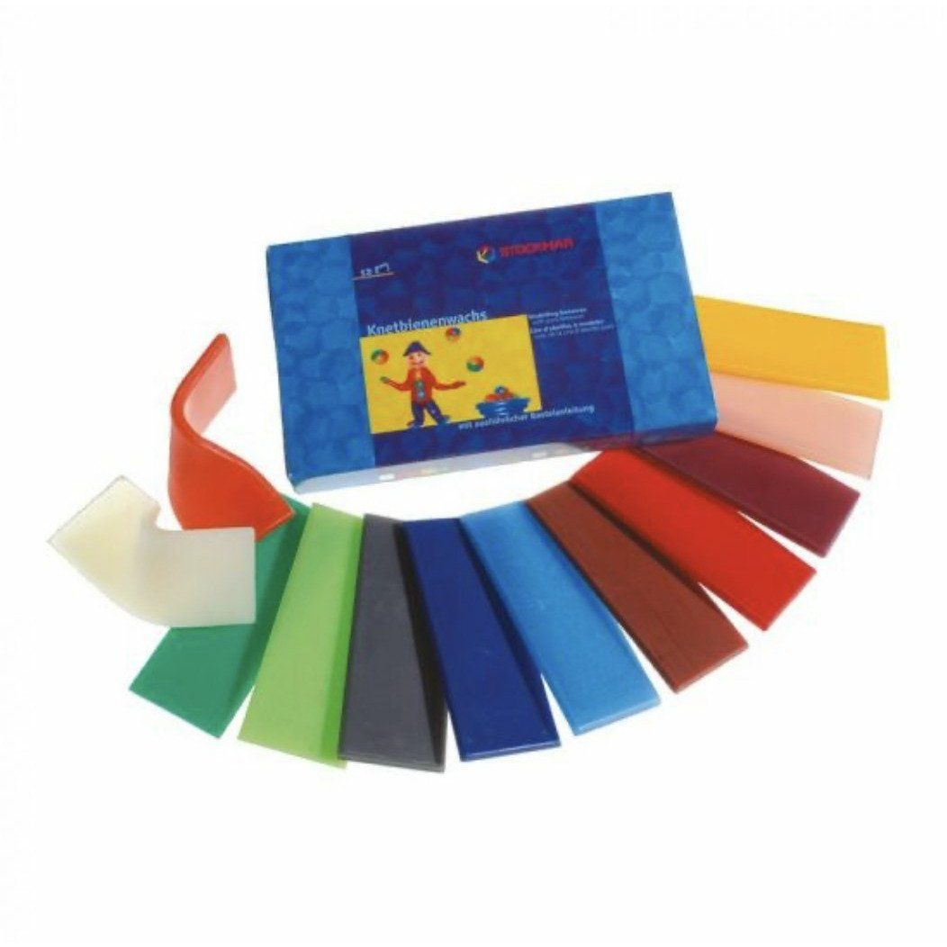 Stockmar Modeling Beeswax, 12 Assorted Colors - Alder & Alouette