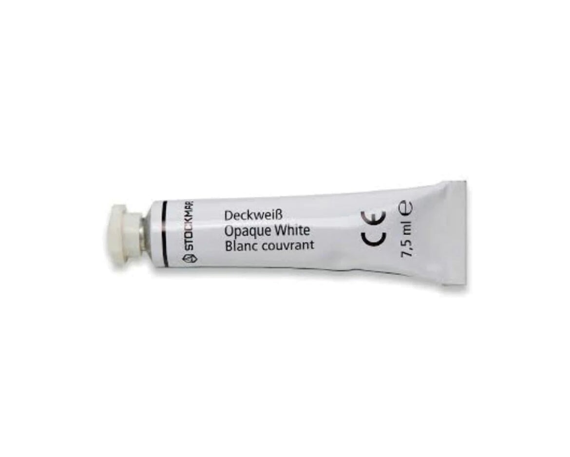 Stockmar Opaque White, 7.5 mL Tube Opaque Paints - Alder & Alouette