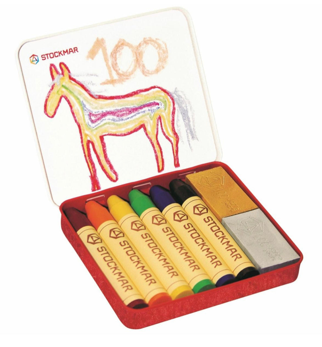 Stockmar Rainbow Stick & Block Crayons Limited Anniversary Tin - Alder & Alouette