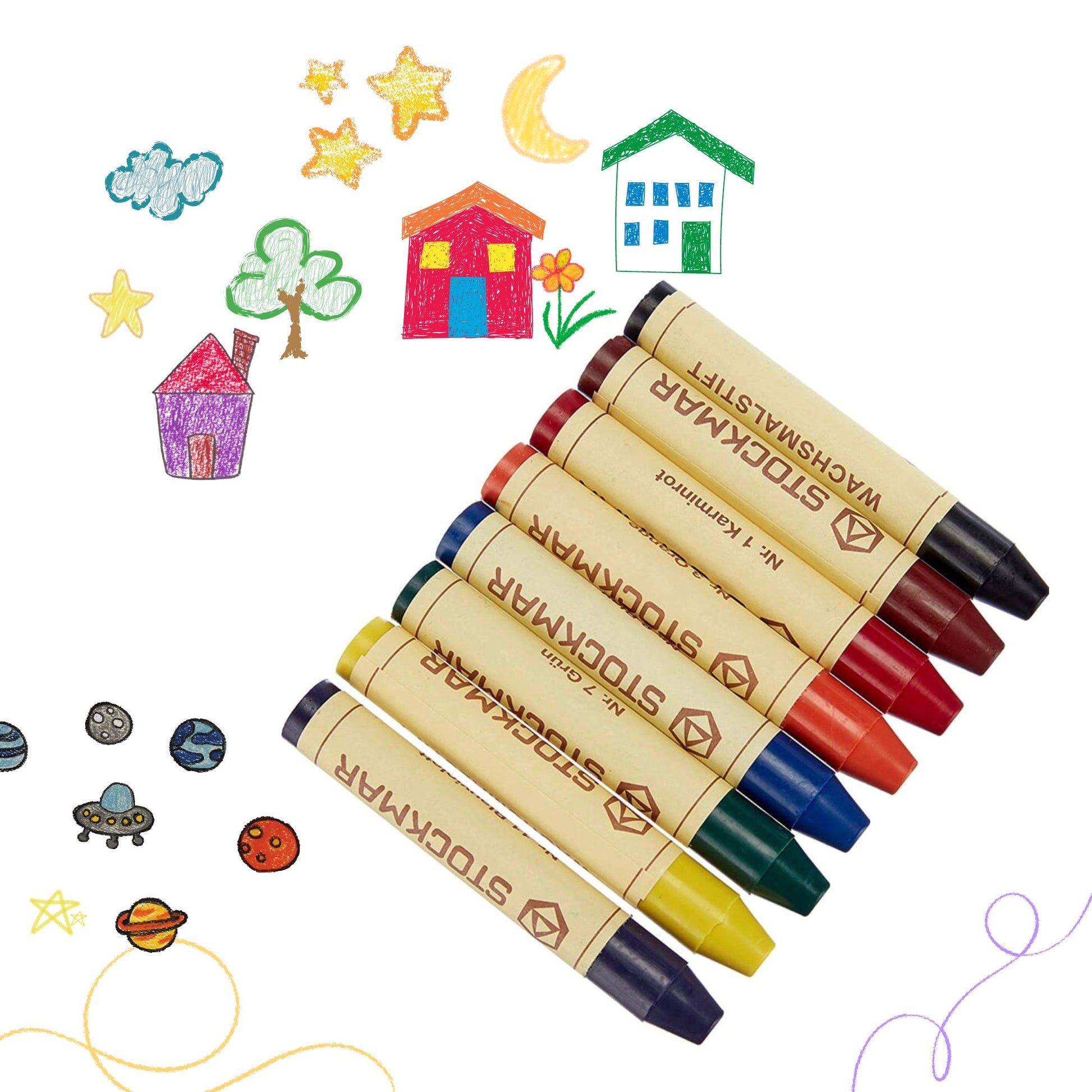 Stockmar, Replacement of Individual Stick Crayons, 32 Color Choices Stick Crayons - Alder & Alouette