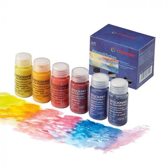 Stockmar Watercolors, First 6 Basic Colors - Individual Bottles or a Set (20 mL) Watercolors - Alder & Alouette