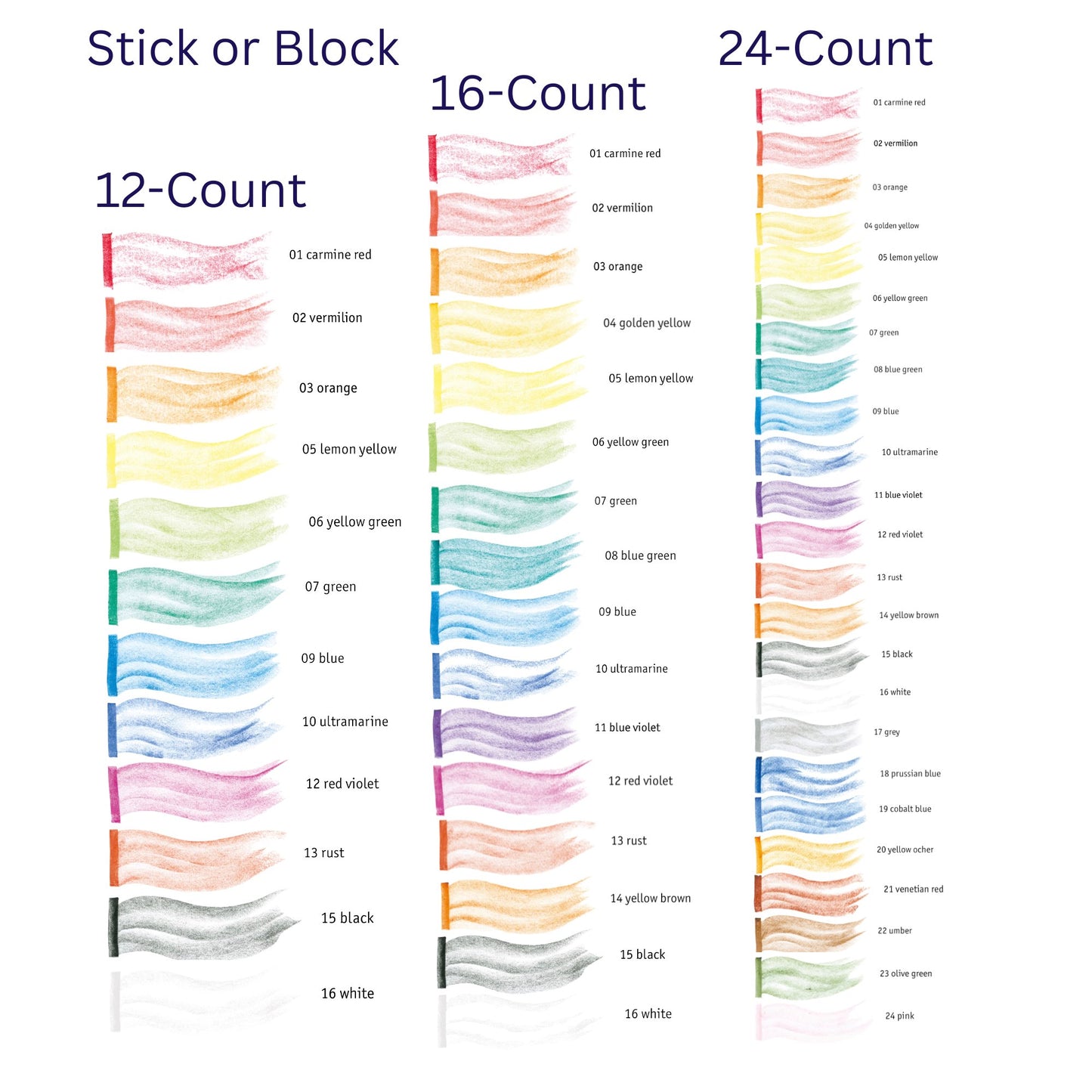 Stockmar Crayons | Stick Crayons | Wax Crayons, 12 - Alder & Alouette