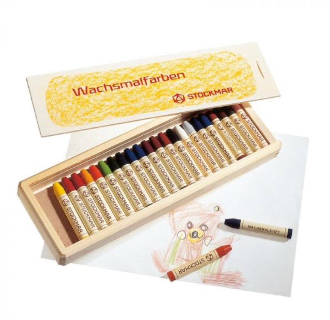 Stockmar Crayons | Stick Crayons | Wax Crayons, 12 - Alder & Alouette