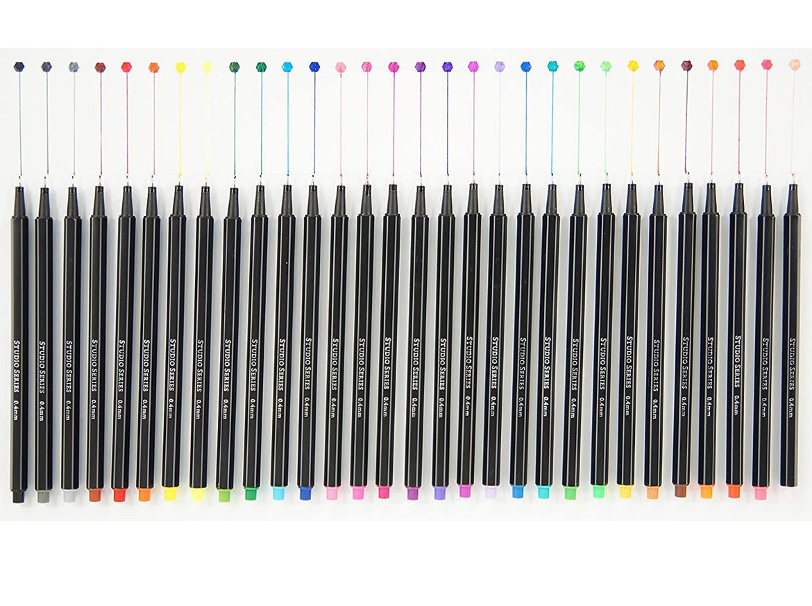 Studio Series Fine Line, Fine Tip Art Marker Set 0.4 mm Fiber Tip - Alder & Alouette