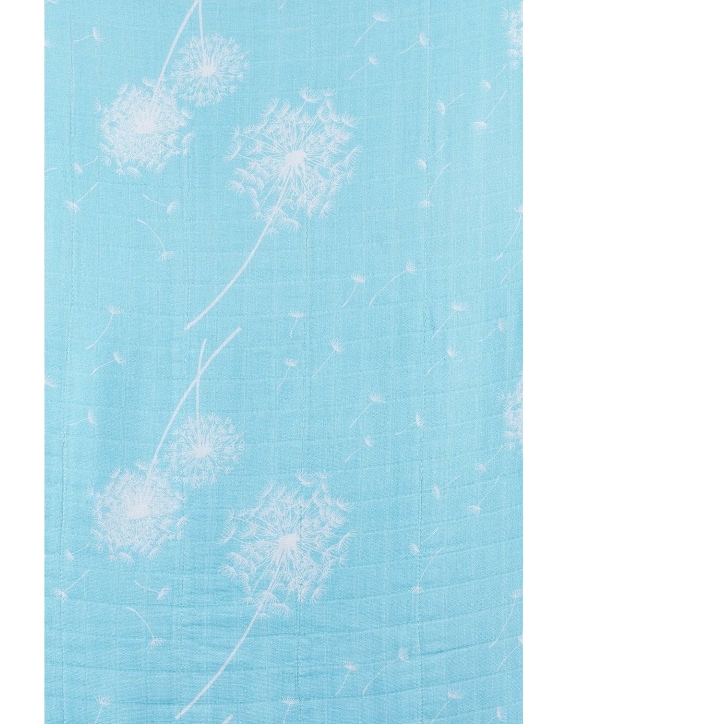 Baby Blanket Swaddle, Turquoise & White Swaddle - Alder & Alouette