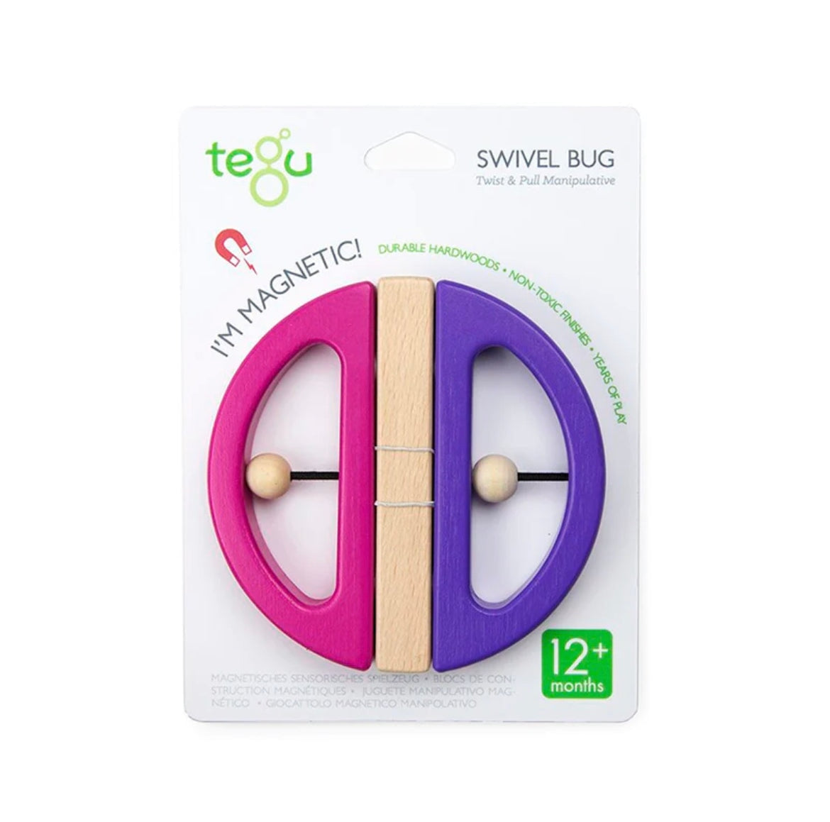 Tegu Swivel Bug Rattle and Toy | Magnetic Toy - Alder & Alouette