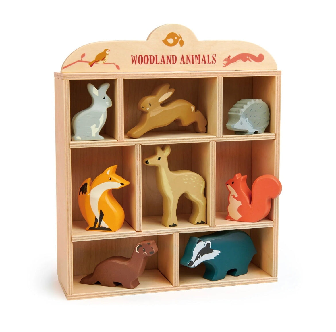 Tenderleaf Toys - Wooden Animals & Stand - Alder & Alouette