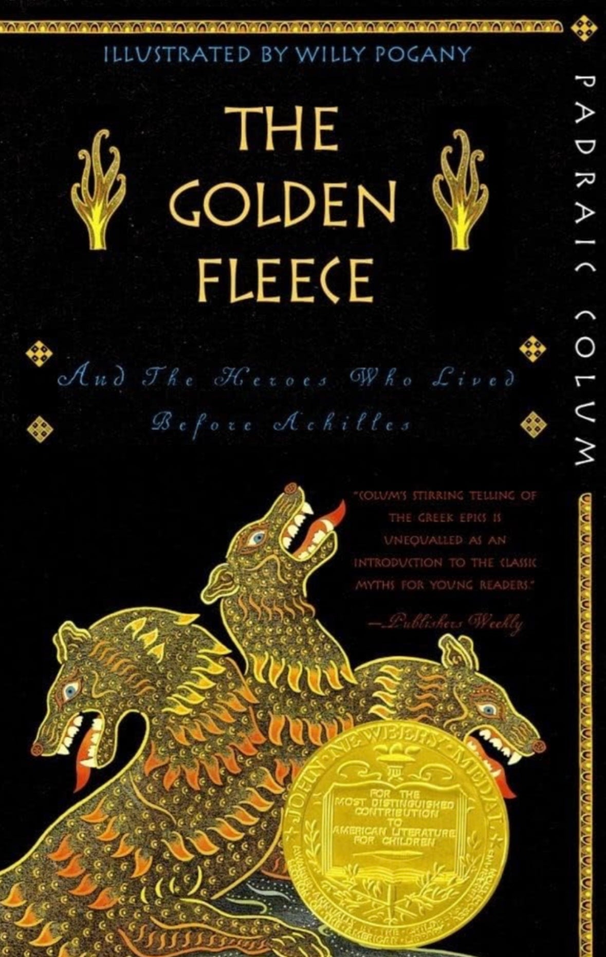 The Golden Fleece & the Heroes Before Achilles, Kids Mythology, Padraic Colum  - Alder & Alouette