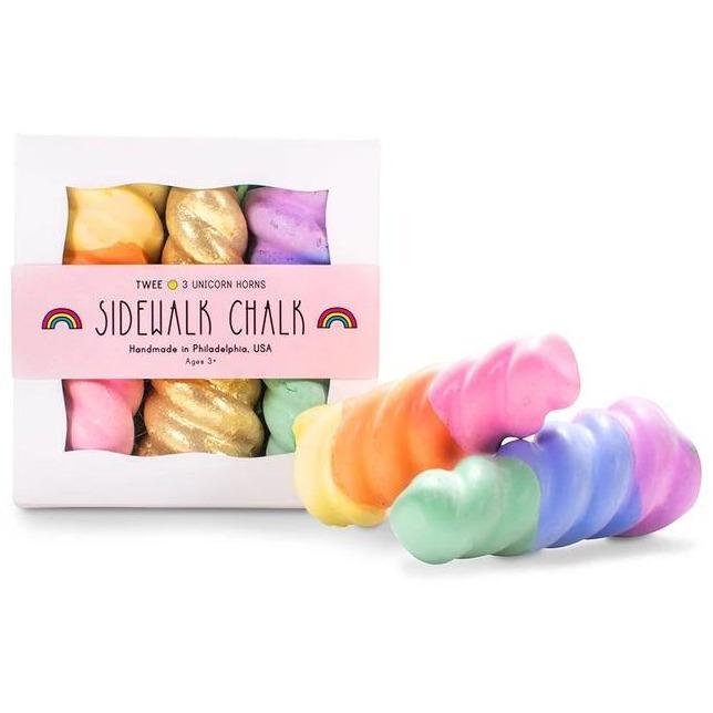 Unicorn and Narwhal Horn Sidewalk Chalk Set | Twee Chalk TWEE | Alder & Alouette
