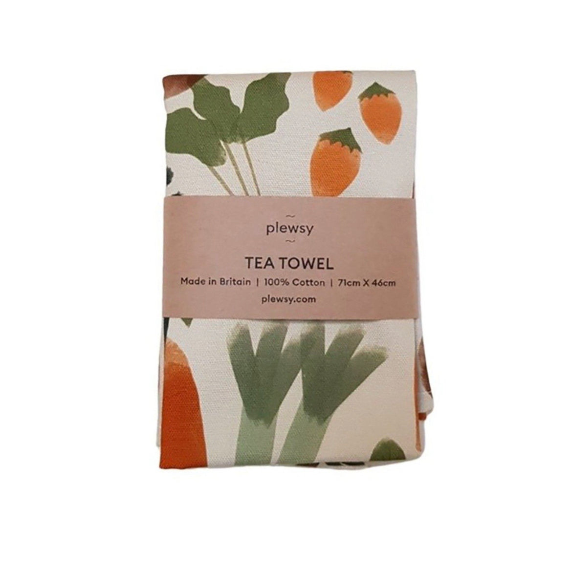 Vegi Cotton Tea Towel | Kitchen Towel | Watercolor Print - Alder & Alouette
