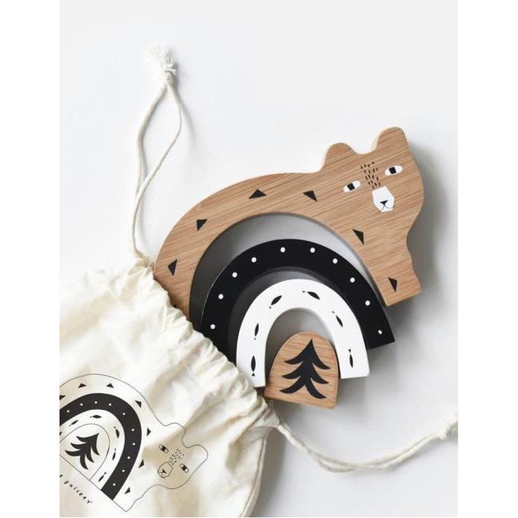 Wee Gallery Toy - Nordic Nesting Bear Stacking Toy - Alder & Alouette