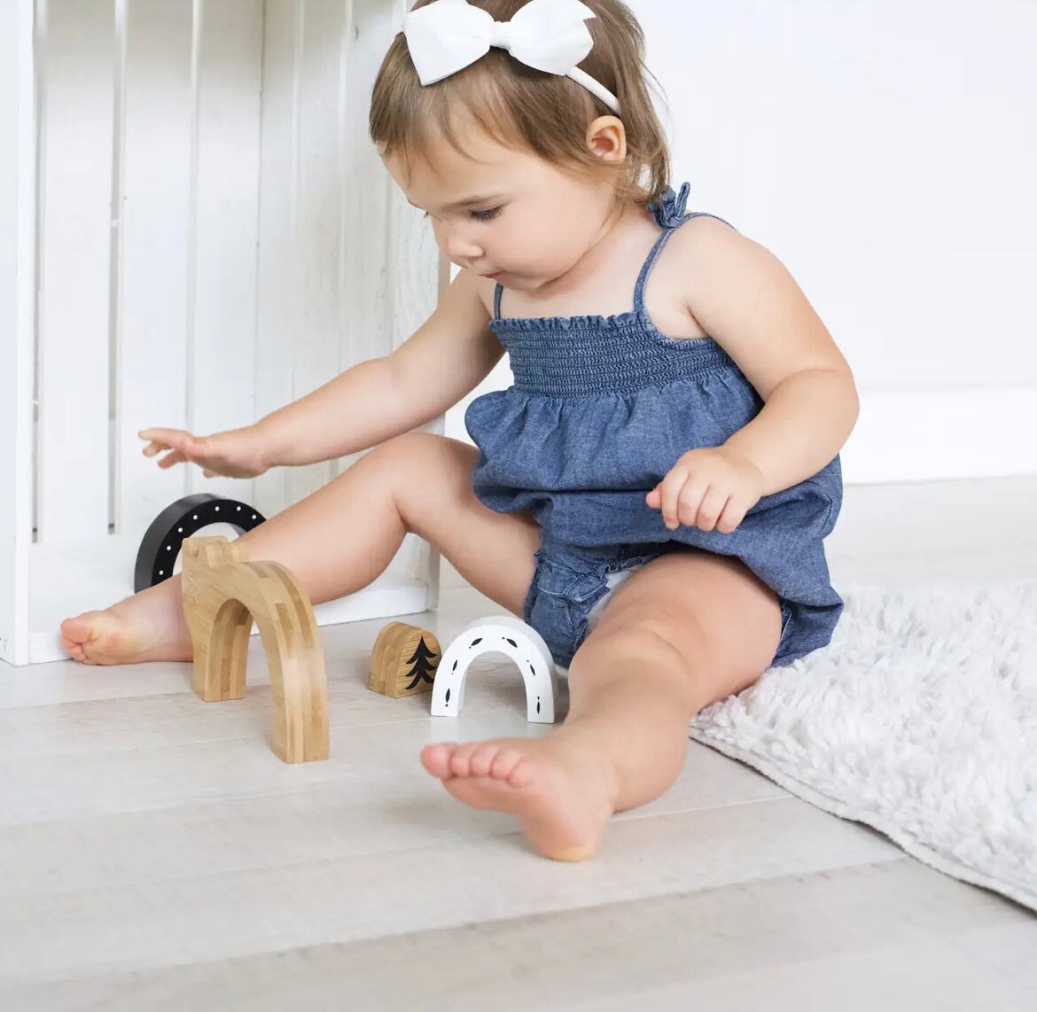 Wee Gallery | Nordic Nesting Bear Toy, Bamboo - Alder & Alouette