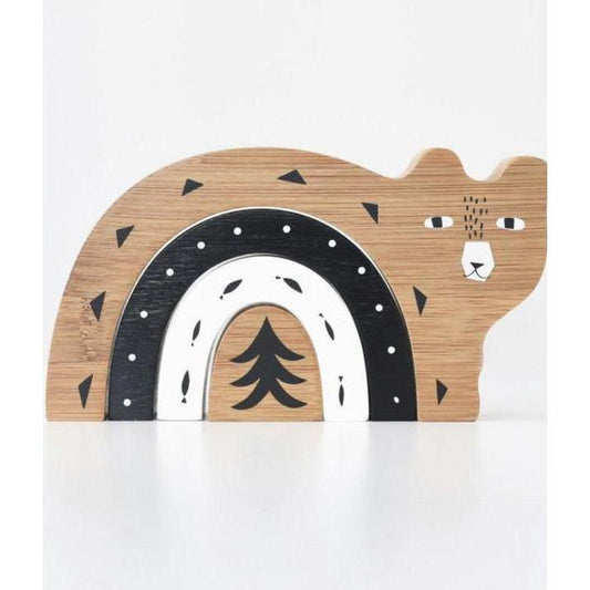 Wee Gallery Toy - Nordic Nesting Bear Stacking Toy - Alder & Alouette