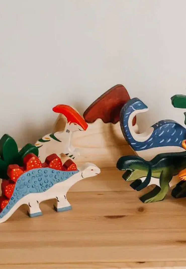 Wooden Dinosaur Set Wooden Toys - Alder & Alouette