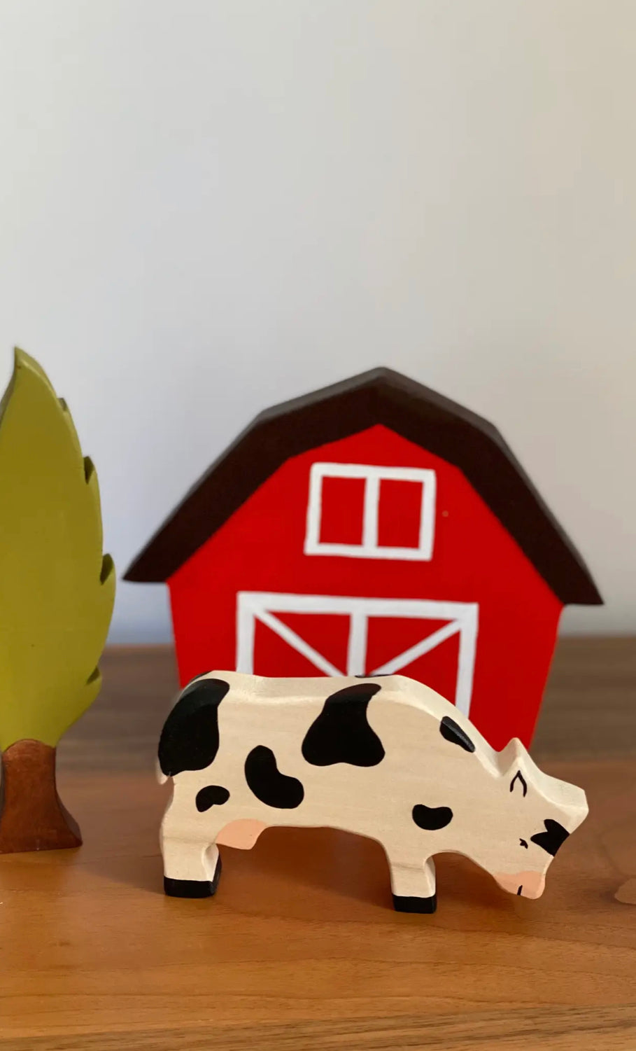 Wooden Farm Animal - Cow Wooden Toys - Alder & Alouette
