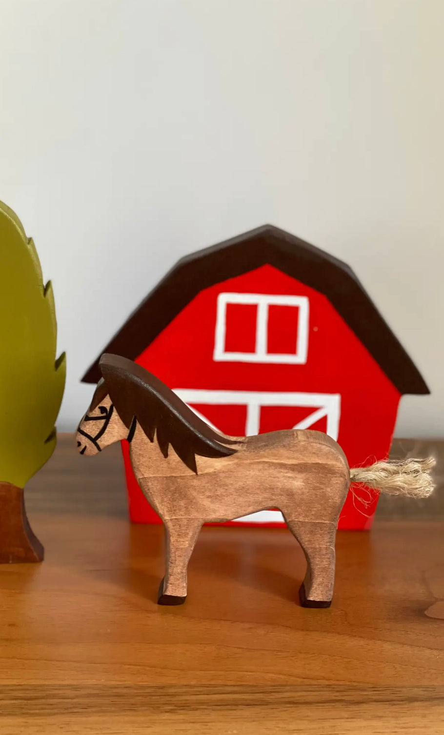 Wooden Farm Animal - Horse Wooden Toys - Alder & Alouette