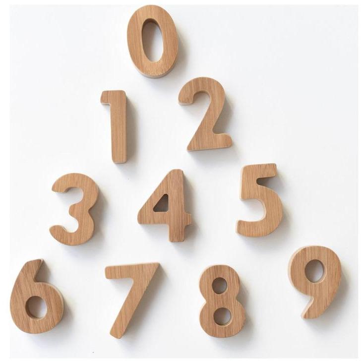 Wooden Numbers,  Loose Parts Play, Educational - Alder & Alouette