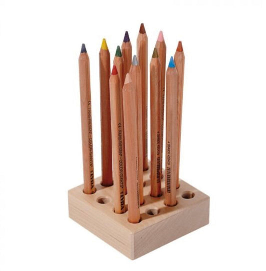 Wooden Pencil Holder for 16 Large Color Pencils- Alder & Alouette