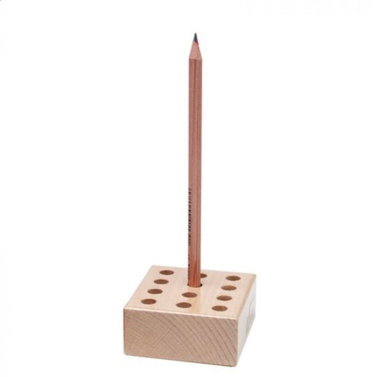 Wooden Pencil Holder for 16 Large Color Pencils- Alder & Alouette