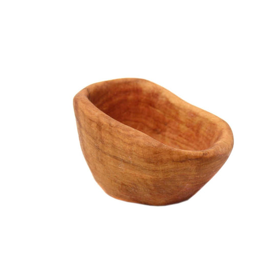 Wooden play bowl, Olive Wood Pretend Doll or Play Kitchen Bowl Wooden Toys - Alder & Alouette