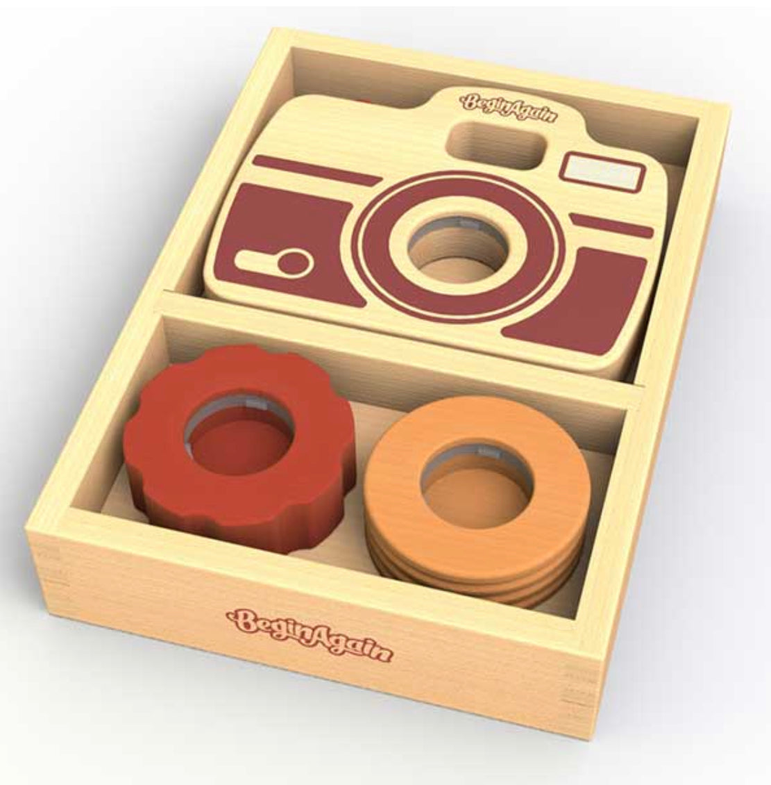 Wooden Shutterbug Camera | Preschool Toys | Wooden Camera Wood Toys - Alder & Alouette