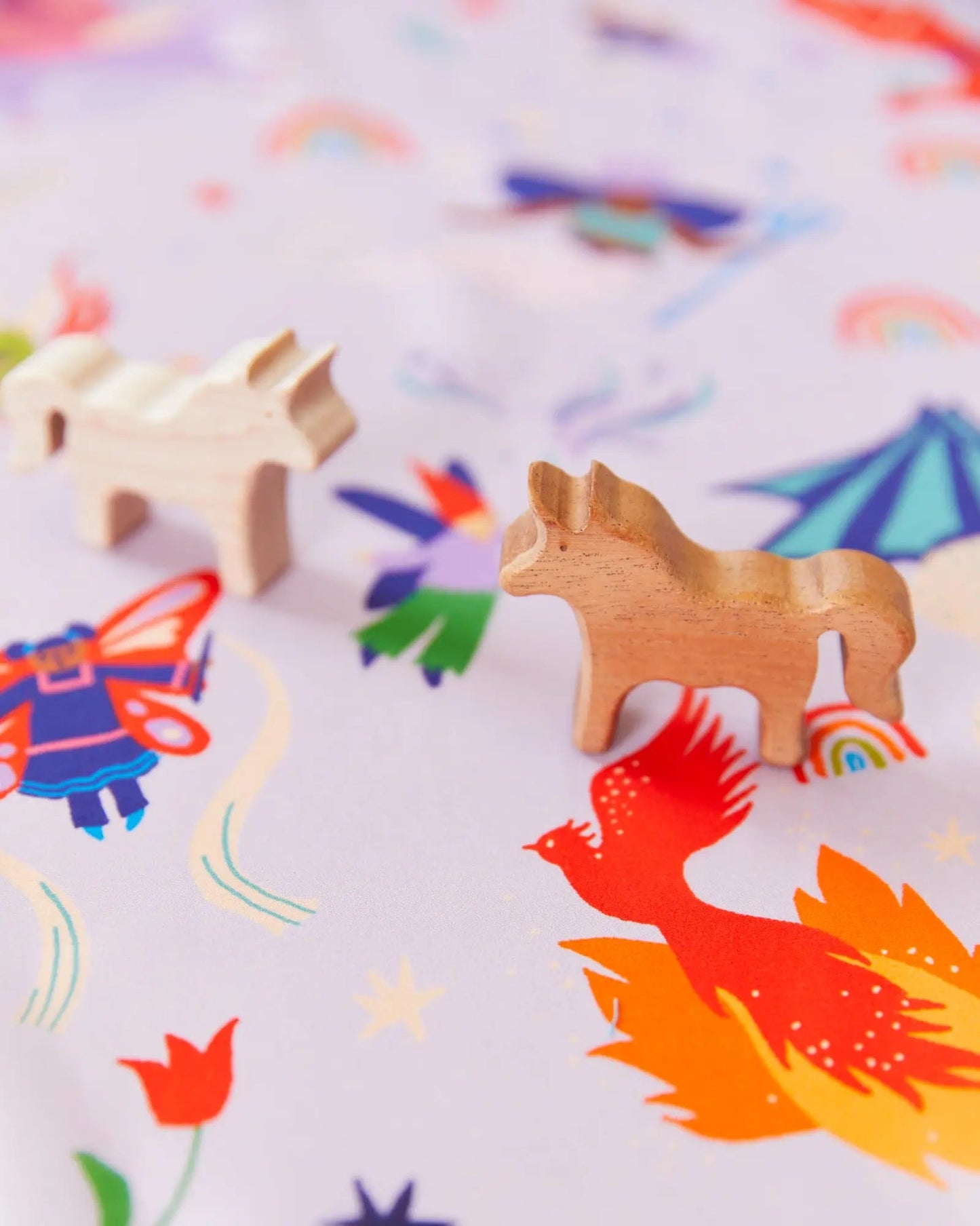 Wooden Unicorn in Mahogany or Maple Wood Wooden Toy - Alder & Alouette
