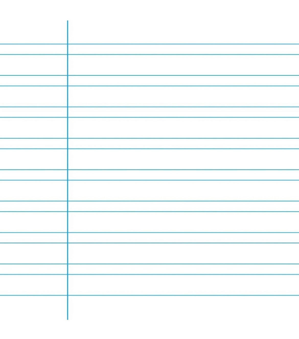 Woodless Writing Paper, 6-3-6 Lined Loose Leaf “Notebook” Paper Notebook paper - Alder & Alouette